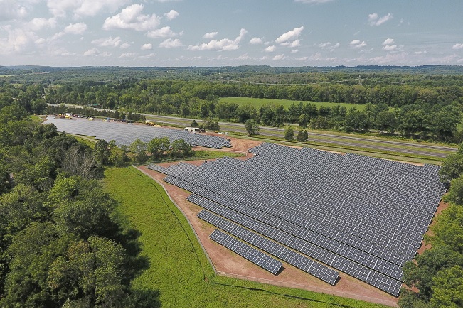 Solar energy farm in New Jersey